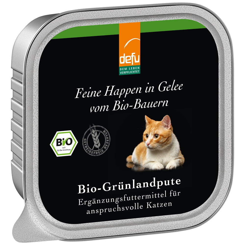Defu Cat Happen in Gelee – Bio-Grünlandpute