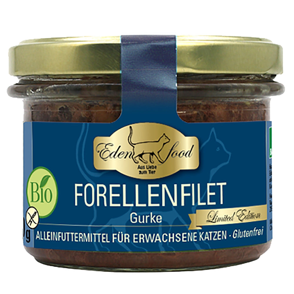 Edenfood Chat Menu Bio Filet de truite & Concombre