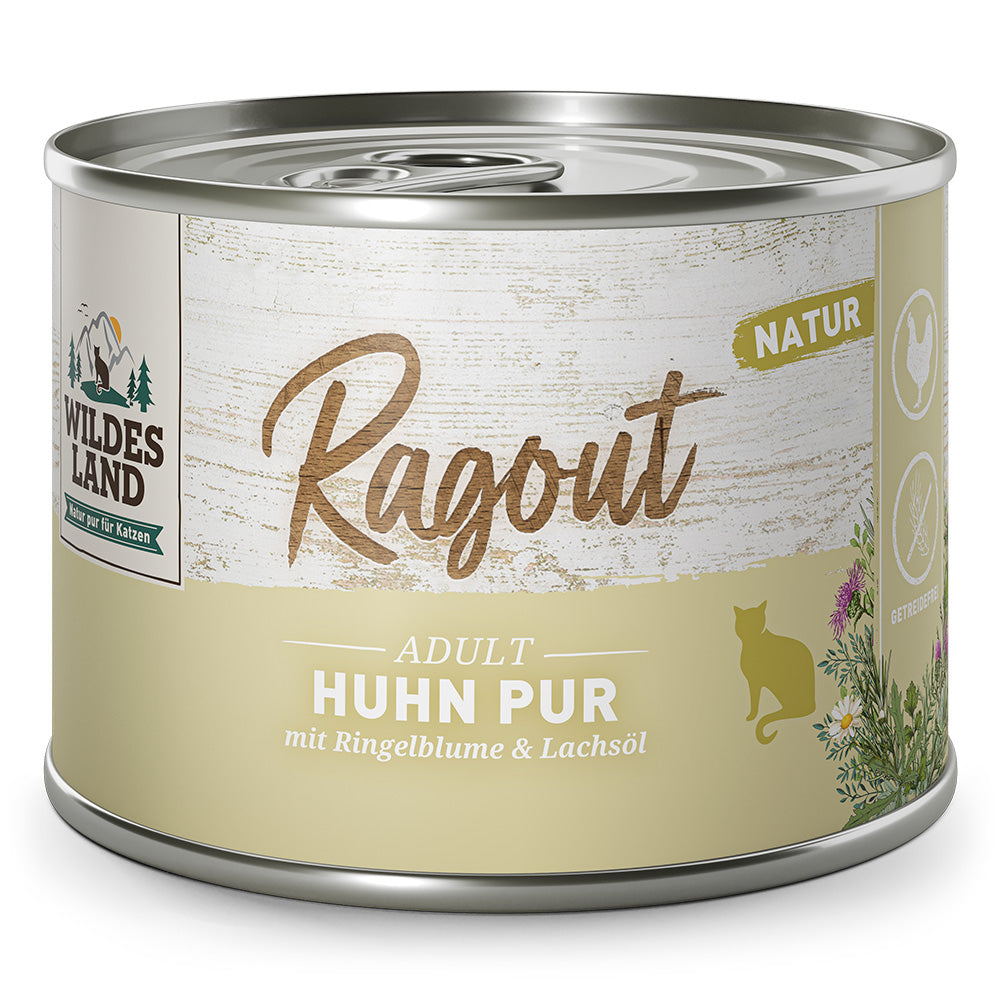 Wildes Land : Ragout Poulet Pur avec Souci & Huile de saumon