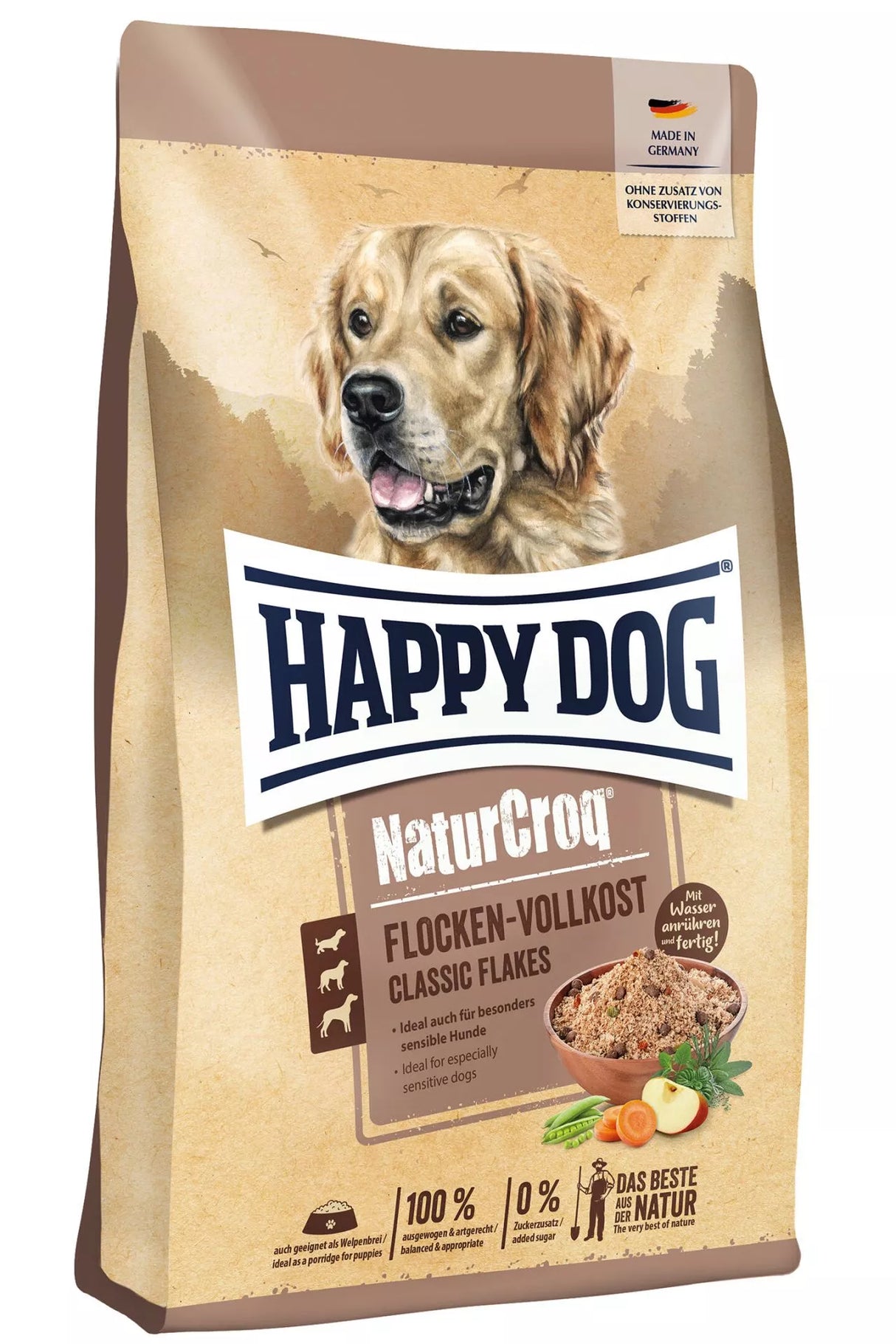 Happy Dog NaturCroq Flocons complets