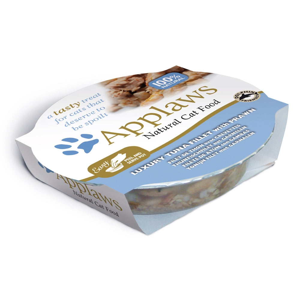 Applaws Cat Pot Filets de thon & Crevettes