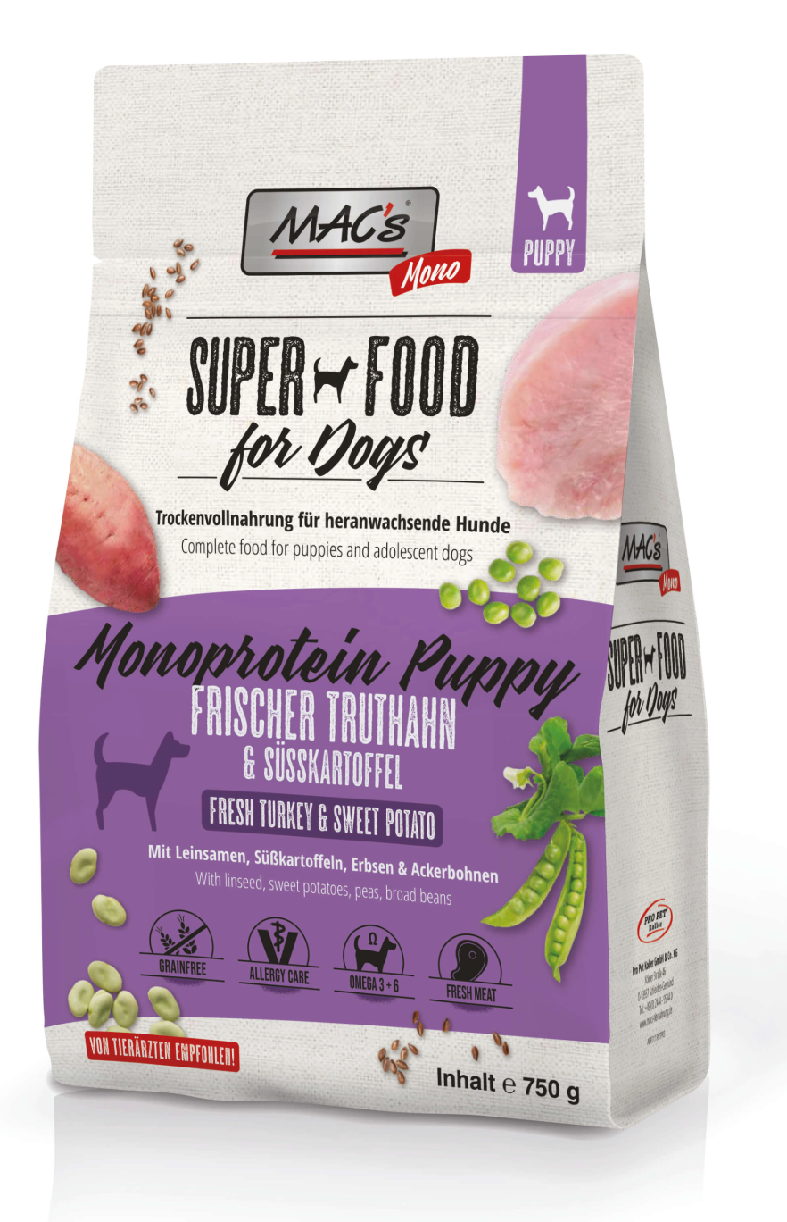 Mac's Chien Chiot Monoprotéine Dinde Fraîche
