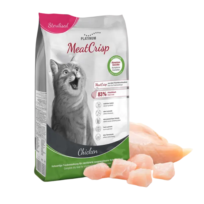 Platinum Cat MeatCrisp Sterilised Chicken