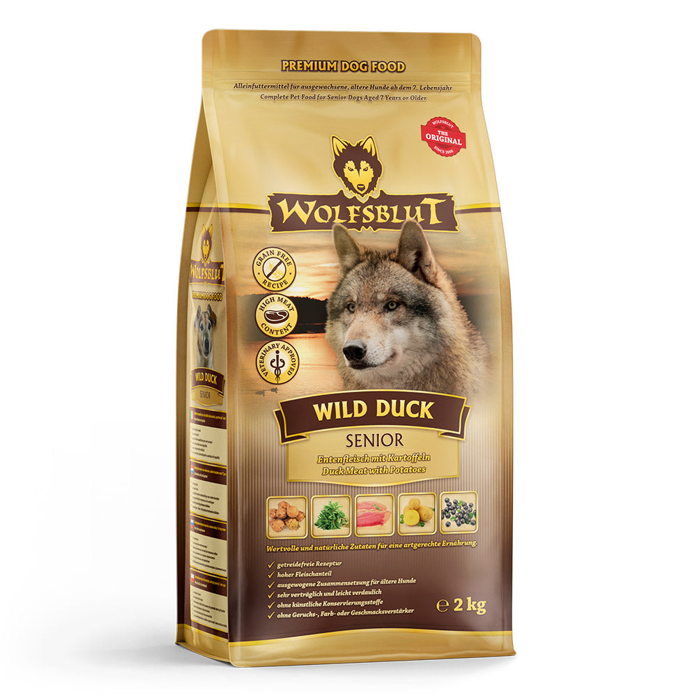 Wolfsblut : Croquettes Senior Wild Duck (Canard sauvage)
