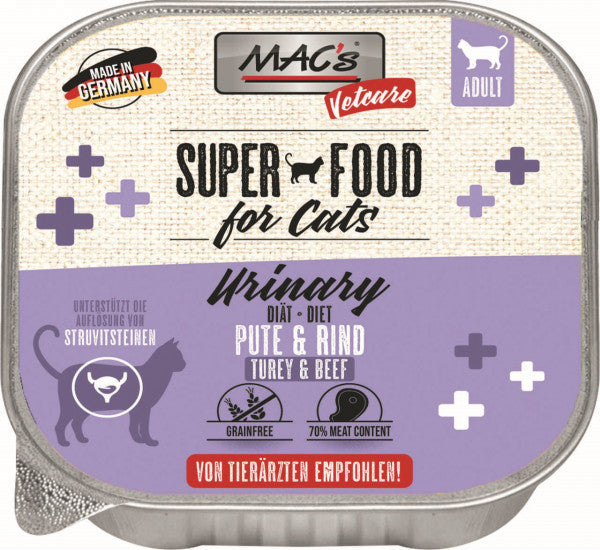 Mac's Cat Vetcare Urinary Dinde & Bœuf