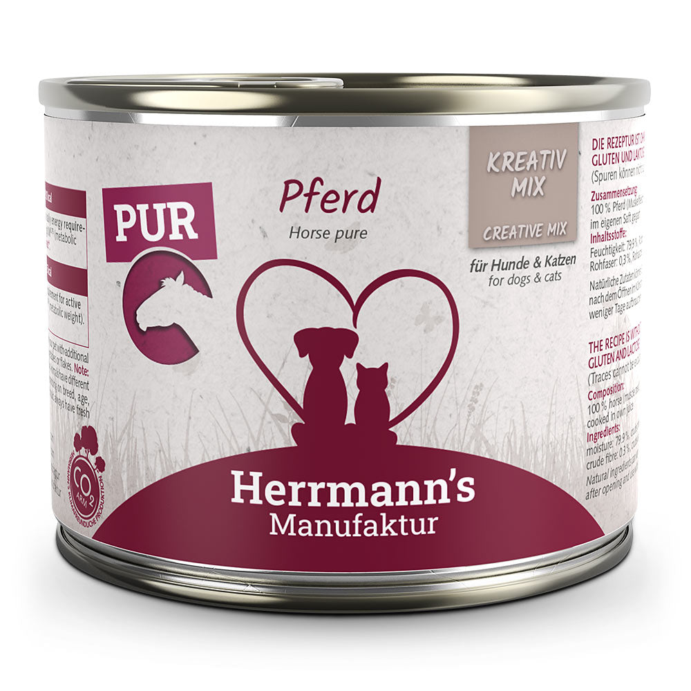 Herrmann's : Pâtée Chien/Chat Adult Kreativ-Mix Cheval Viande pure