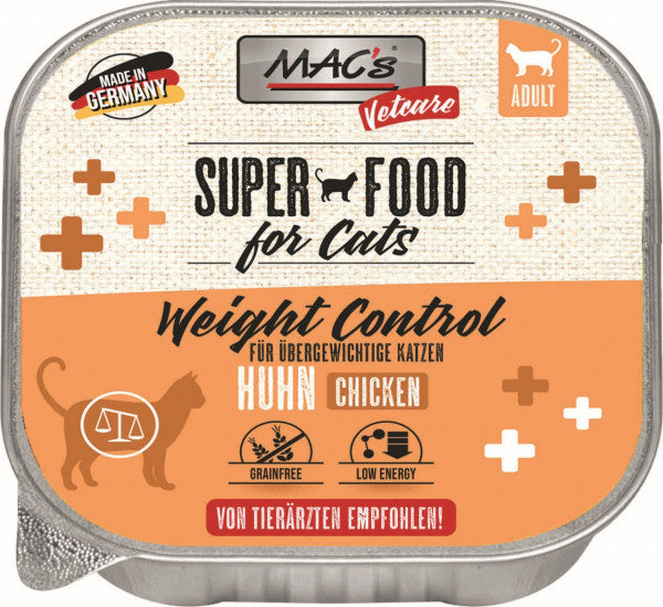 Mac's Cat Vetcare Contrôle du Poids Poulet