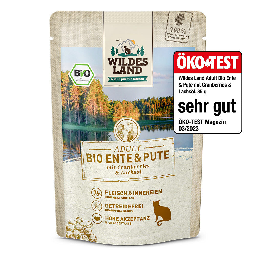Wildes Land Bio Ente mit Cranberries
