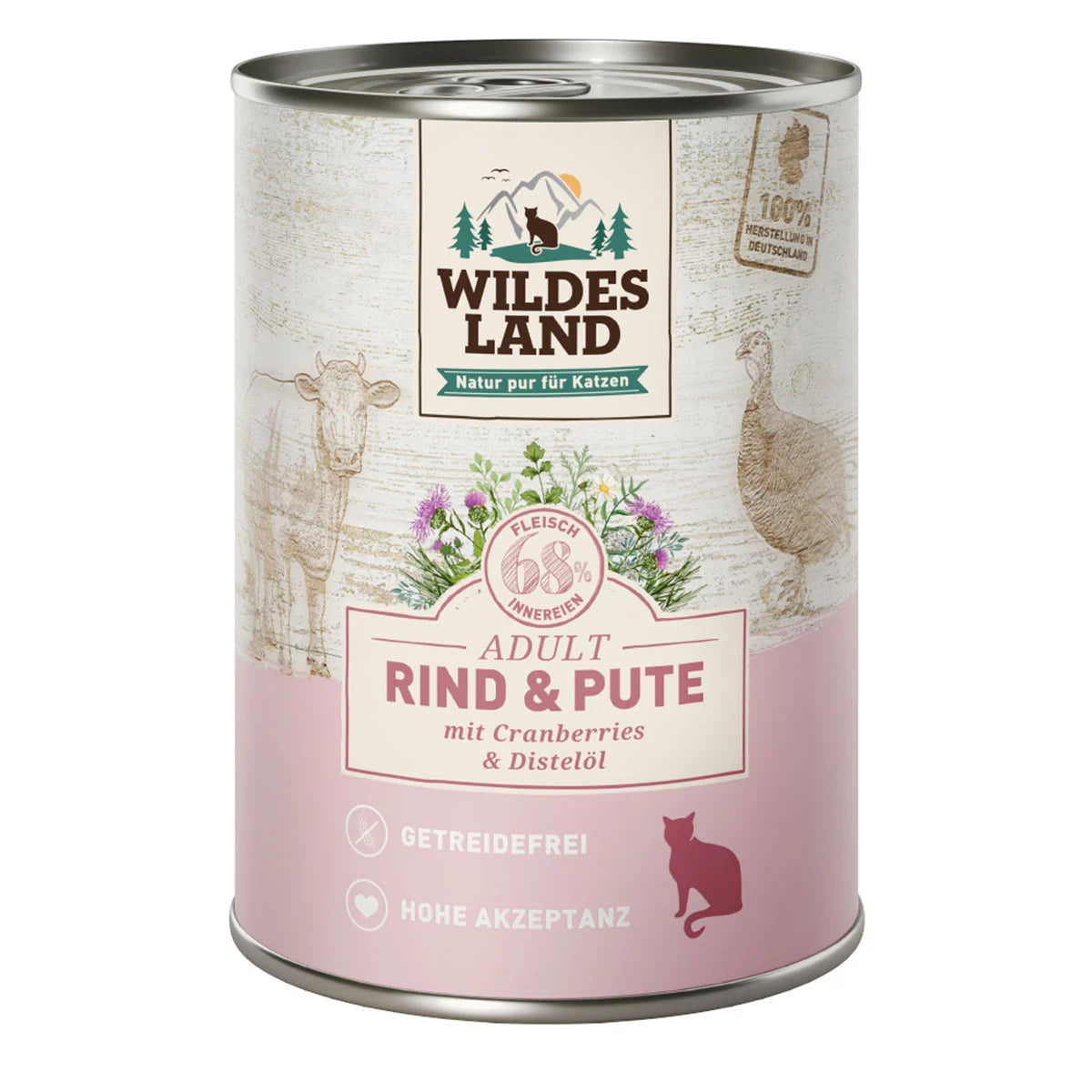 Wildes Land : Bœuf et Dinde avec huile de carthame
