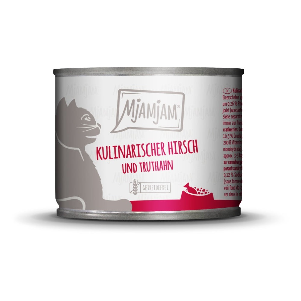 MjAMjAM Cat Kulinarischer Hirsch mit Truthahn & Cranberries