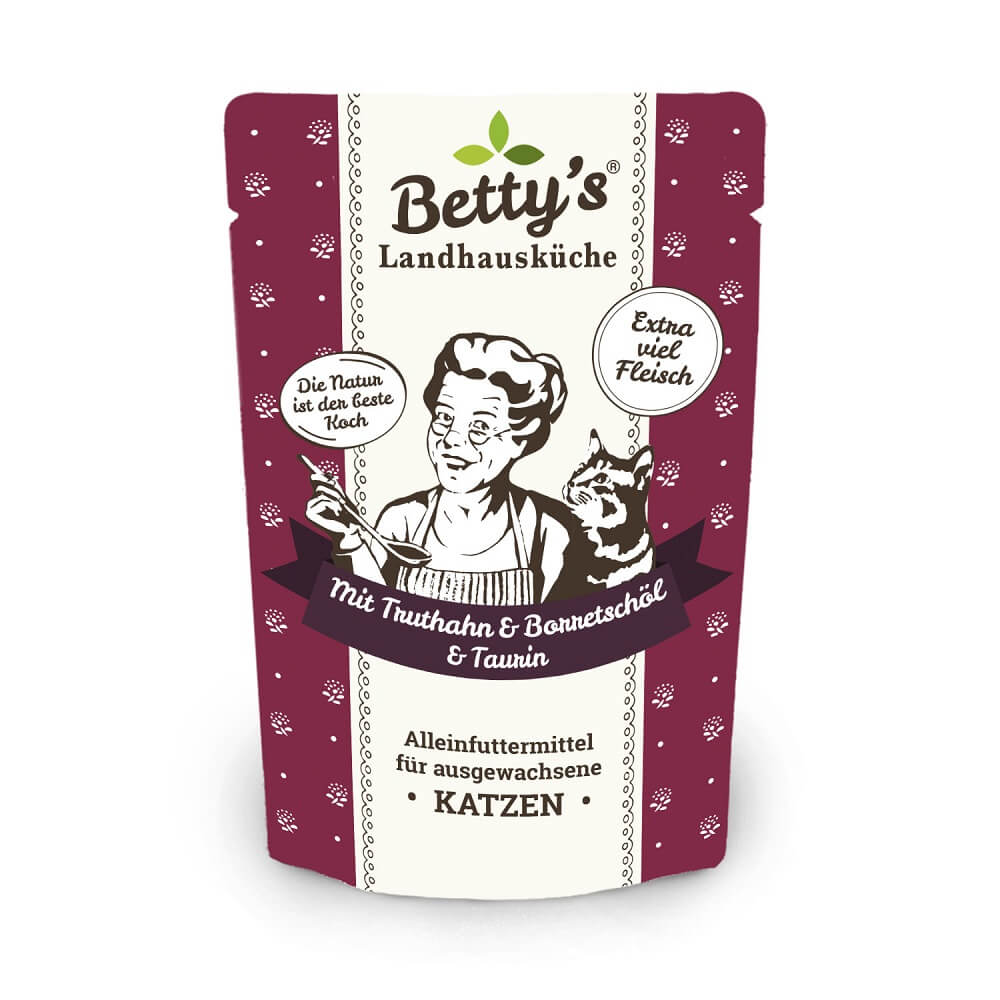 Betty's Cat : Landhausküche Dinde & Huile de bourrache
