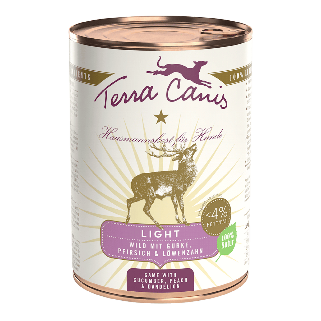 Terra Canis Light Wild, Gurke, Pfirsich & Löwenzahn