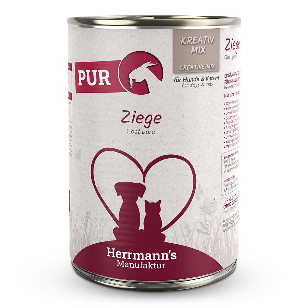 Herrmann's Dog/Cat Adulte Kreativ-Mix Pur Bio-Chèvre