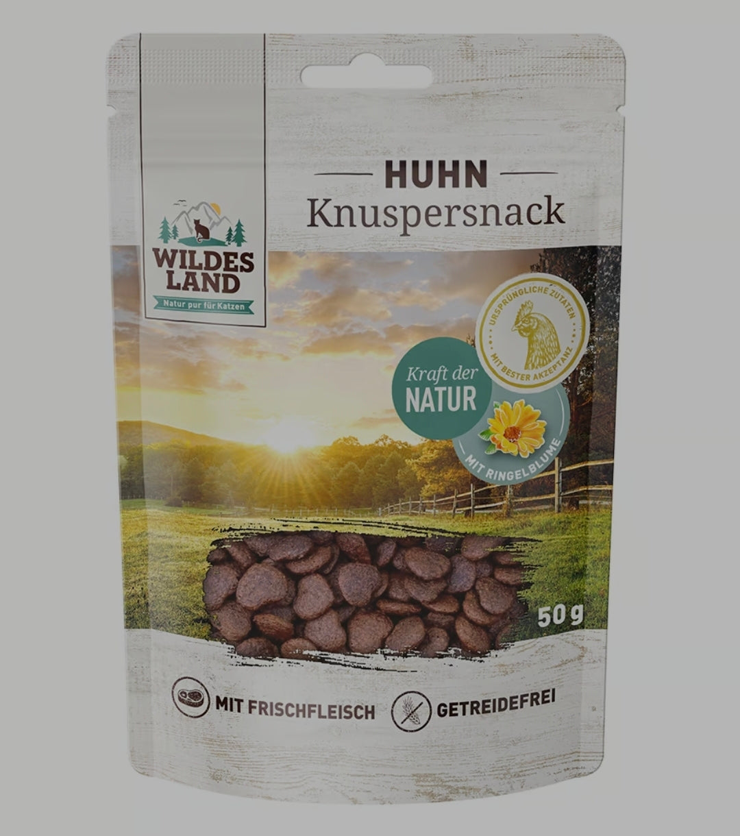Wildes Land Knuspersnack Huhn mit Apfel