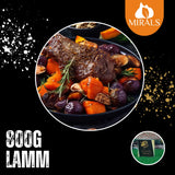 MIRALS Agneau tendre à la compotée de prunes, légumes marrons-potiron-fenouil