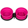 Kiwi Walker Double Travel Bowl Slowfeeder