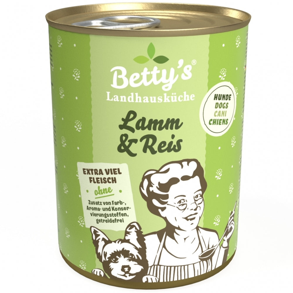 Cuisine de campagne de Betty pour chien Agneau & Riz