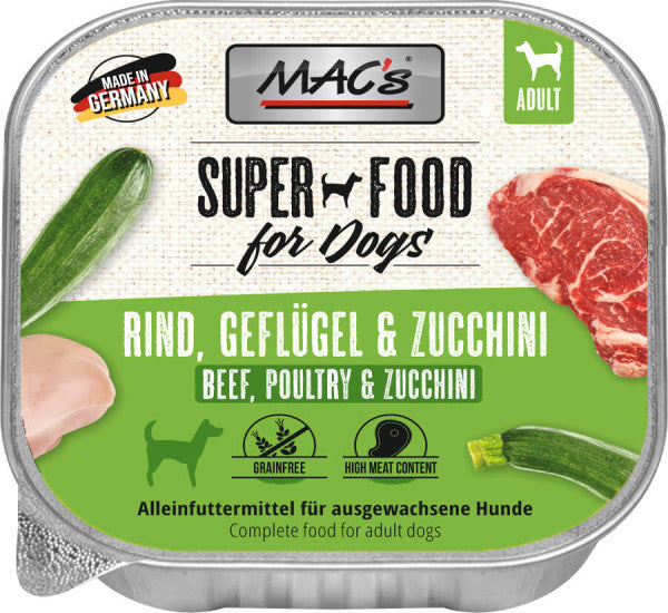 Mac's : Dog Bœuf, Volaille & Courgette
