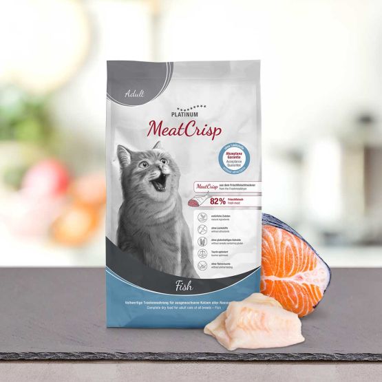 Platinum : Cat MeatCrisp Adult Poisson