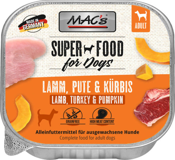 Mac's Hund Lamm, Pute & Kürbis