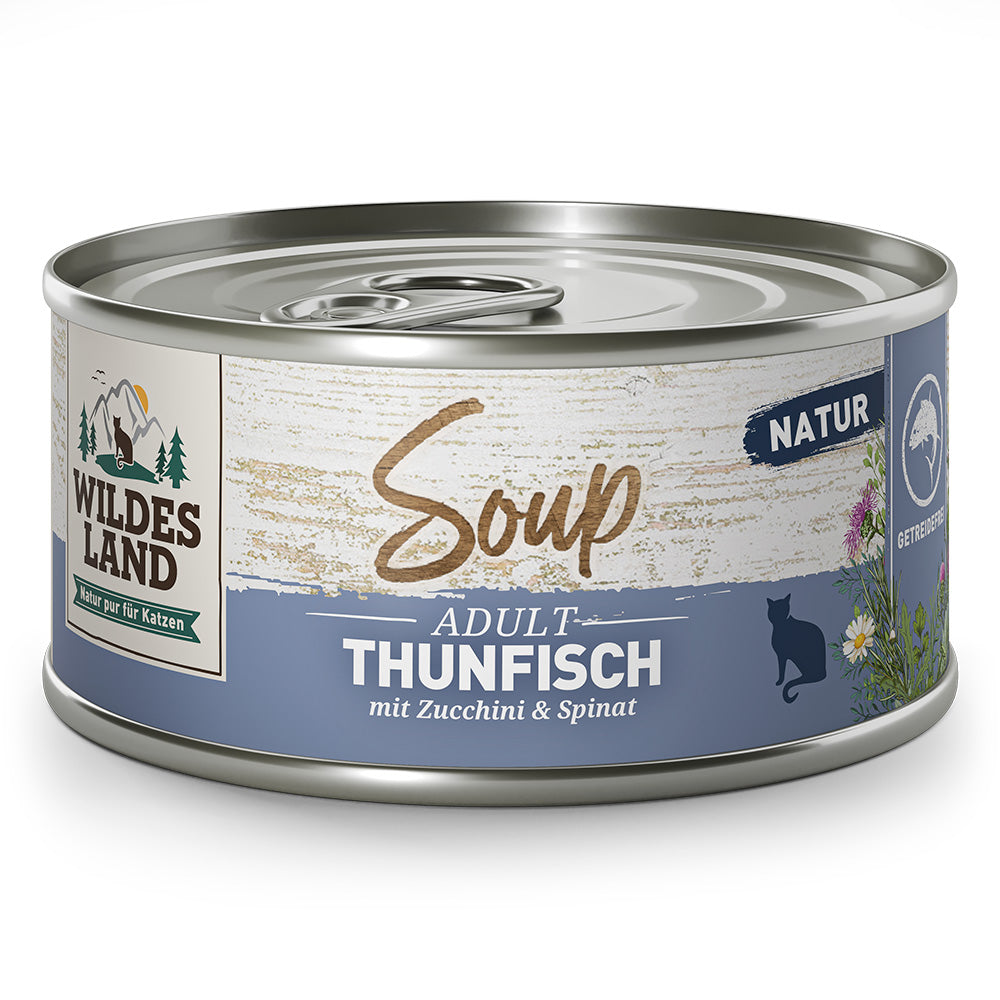 Wildes Land Suppe Thunfisch mit Zucchini & Spinat