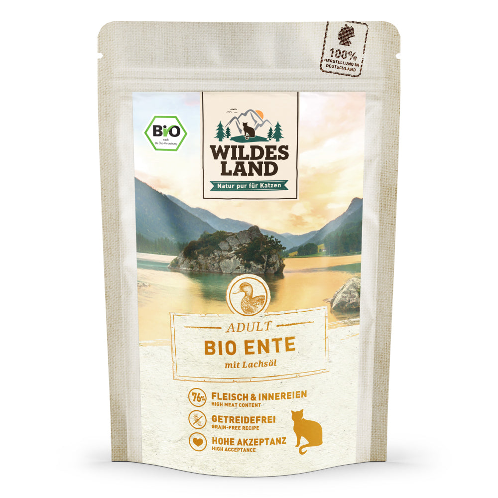 Wildes Land Bio Ente PUR mit Lachsöl