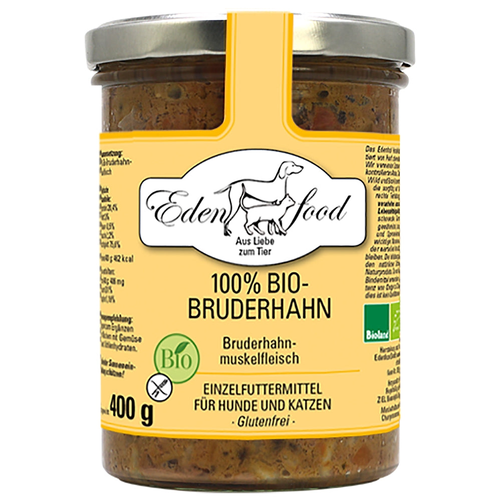 Edenfood Reinfleisch 100% Bio-Bruderhahn