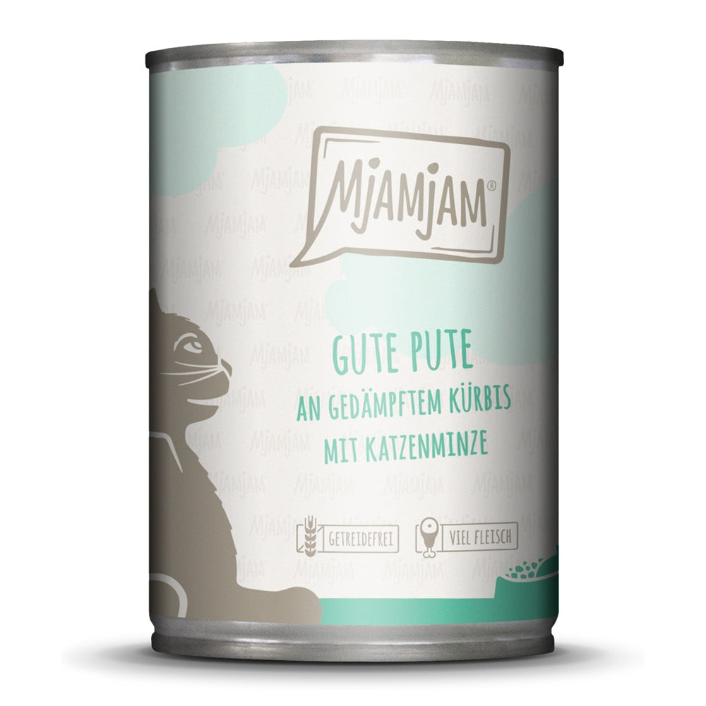 MjAMjAM : Pâtée Chat Bonne Dinde & Potiron cuit à la vapeur