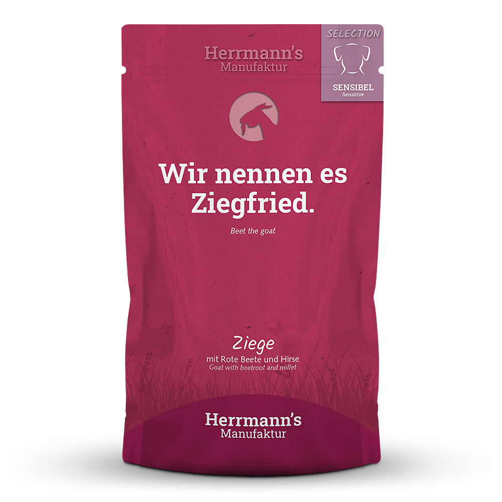 Herrmann's Dog Adulte Sensible Bio Chèvre avec Betterave rouge et Millet