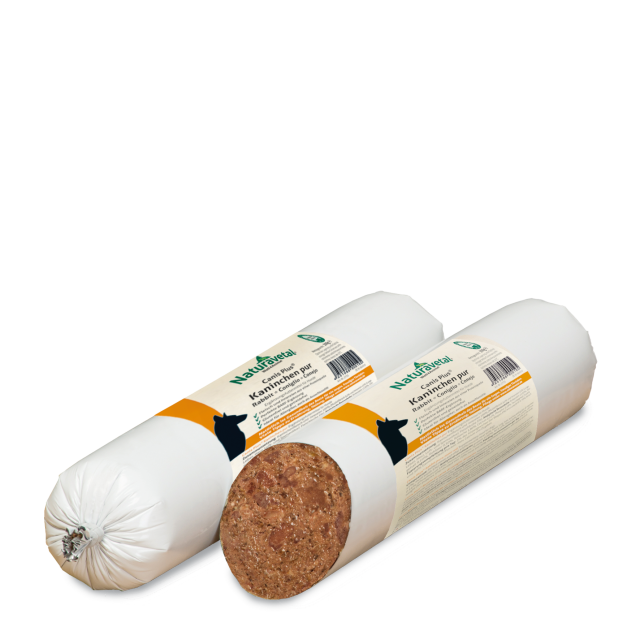 Naturavetal : Rouleau de viande Lapin pur Canis Plus