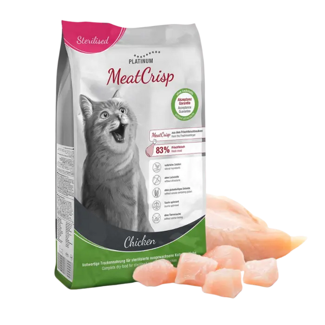 Platinum Cat MeatCrisp Sterilised Chicken