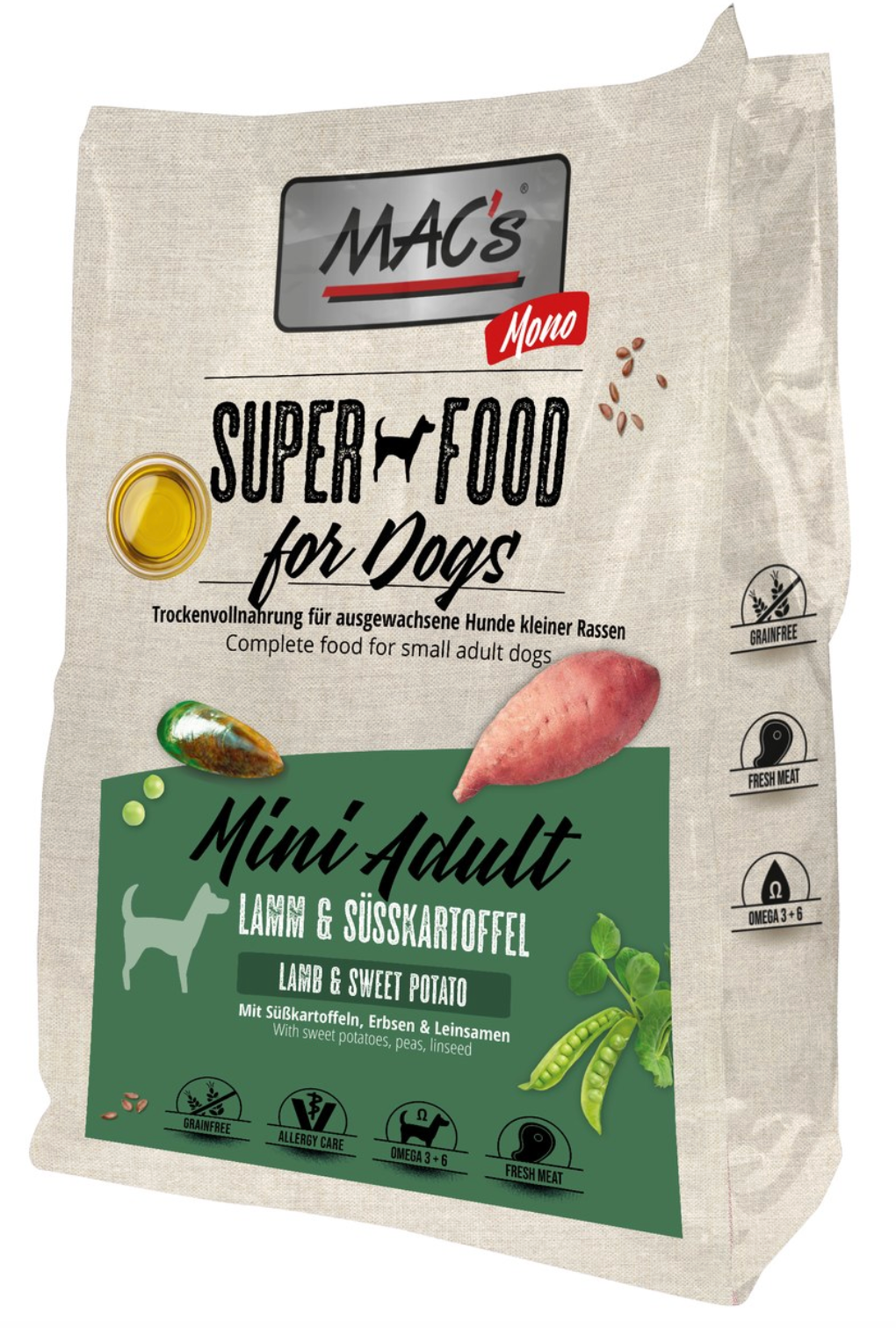 Mac's Dog Monoprotein Mini Adult Fresh Lamb