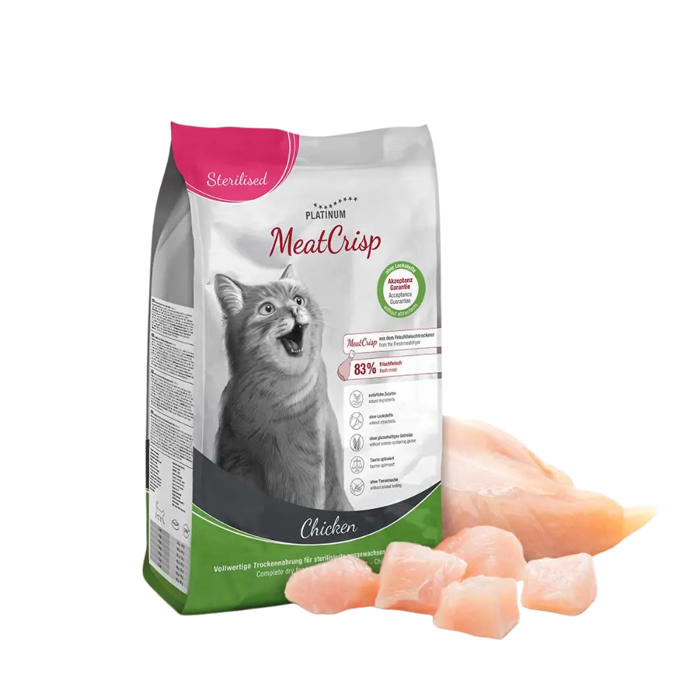 Platinum Cat MeatCrisp Sterilised Chicken