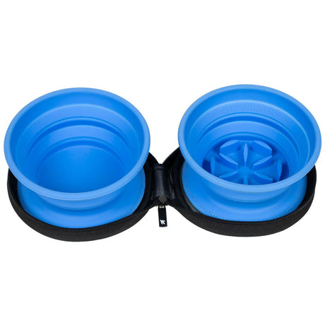 Kiwi Walker Double Travel Bowl Slowfeeder