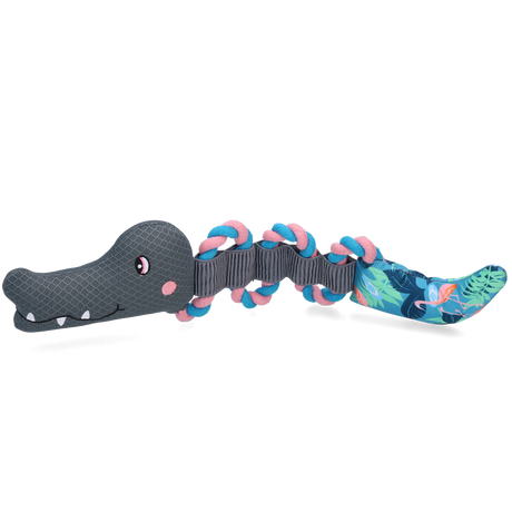 CoolPets Pull Me! Crocky Rope Flamingo