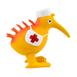 Kiwi Walker Character White Helmet