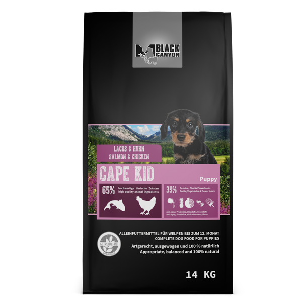 Black Canyon : Puppy Cape Kid Saumon & Poulet