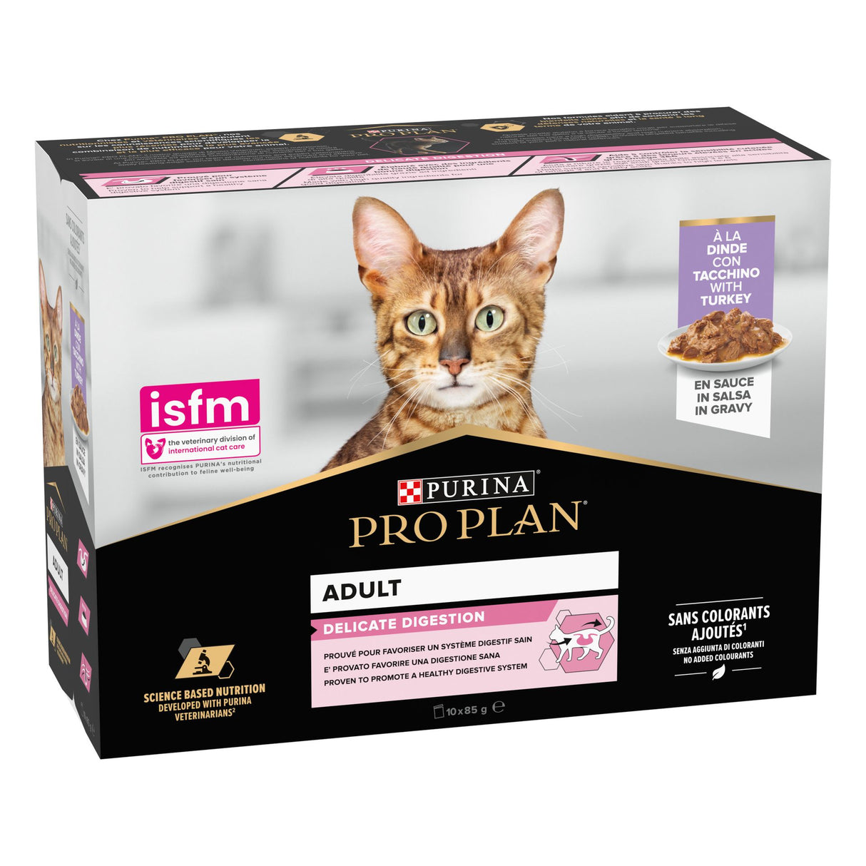 Pro Plan Delicate Digestion Turkey Cat Food in Gravy