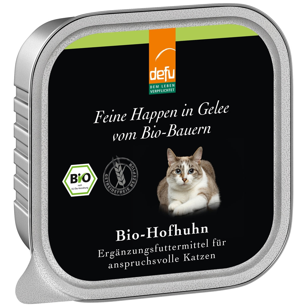 Defu Cat Bouchées en gelée - Poulet de ferme Bio