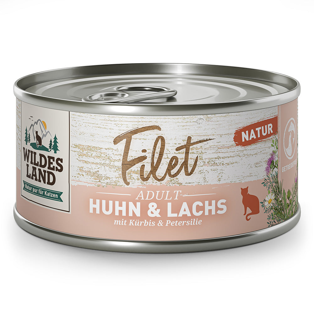 Wildes Land Filet Huhn & Lachs mit Kürbis & Petersilie