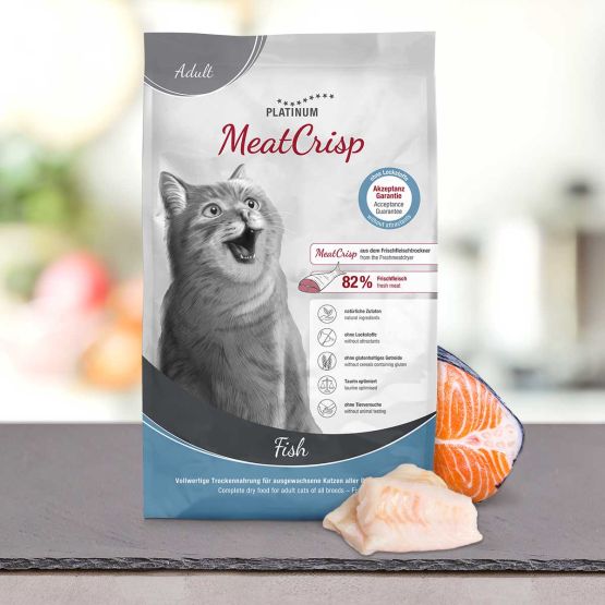 Platinum : Cat MeatCrisp Adult Poisson