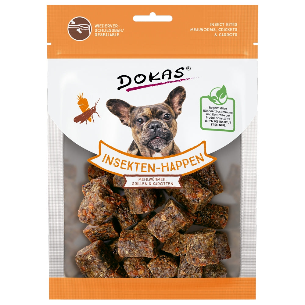 Dokas Dog Bouchées d'insectes à la carotte