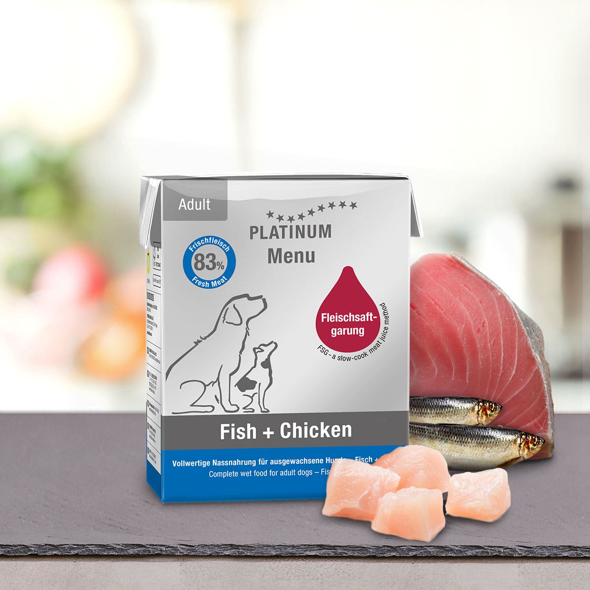 Platinum : Pâtée Chien Adult Poisson & Poulet