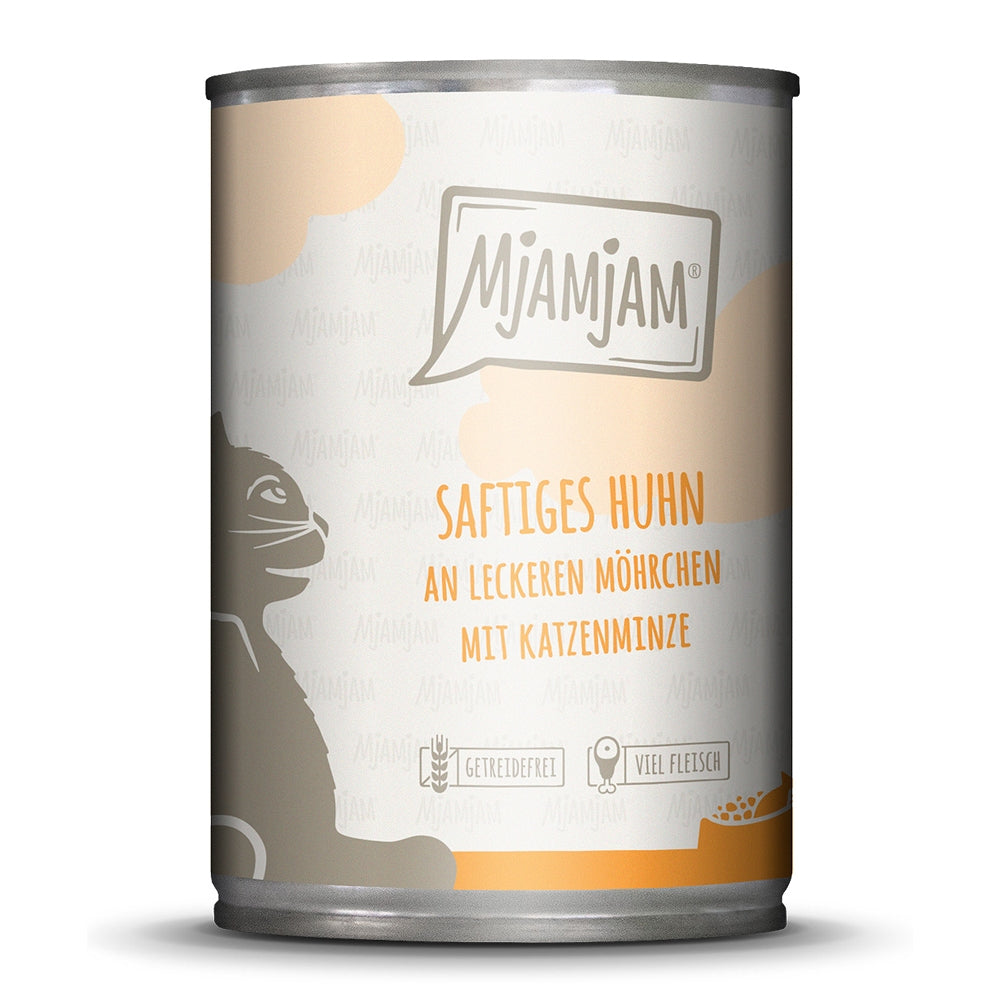 MjAMjAM : Pâtée Chat Poulet juteux & de bonnes Carottes