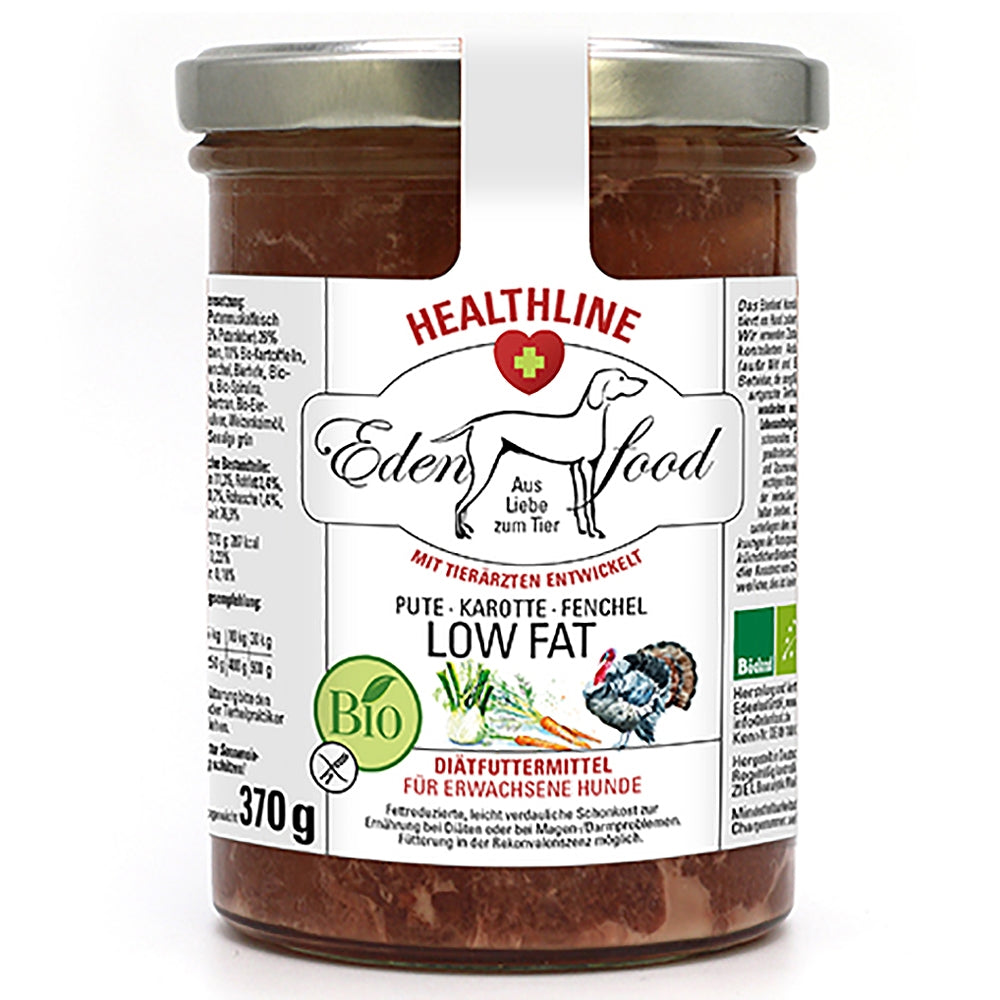 Edenfood : Healthline Menu pour chien Allégé Dinde, Carotte & Fenouil