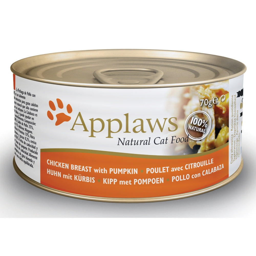 Applaws : Pâtée Chat Adulte Poitrine de poulet & Potiron
